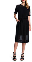 Thumbnail for your product : Cynthia Steffe Overlay Dress w/ Lace Insert Sleeves
