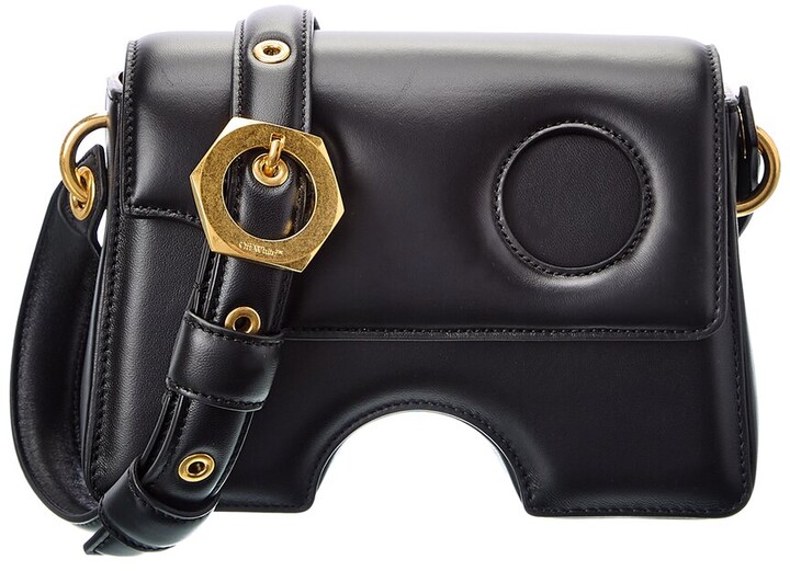 OffWhite Burrow 22 Leather Shoulder Bag ShopStyle
