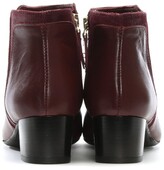 Thumbnail for your product : Lamica Burgundy Leather Reptile Insert Ankle Boots