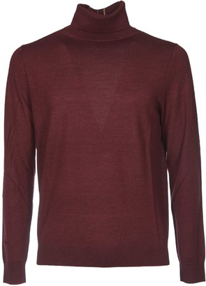 Burgundy Turtleneck Sweaters Mens - ShopStyle
