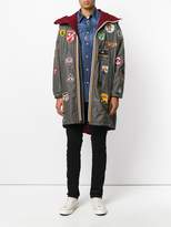 Thumbnail for your product : DSQUARED2 x K-Way patch military duffle coat