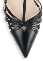 Thumbnail for your product : Sarah Jessica Parker Carrie T-Strap Leather Pumps