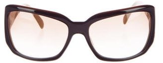 Versace Rectangular Gradient Sunglasses