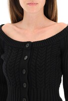 Thumbnail for your product : Alexander McQueen Short Boat Neck Cardigan