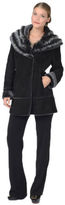 Thumbnail for your product : Badgley Mischka Heather Shearling Fur Coat