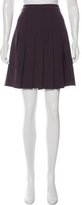 Thumbnail for your product : Ferragamo Pleated Wool Skirt