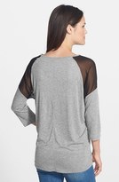 Thumbnail for your product : Jessica Simpson 'Bria' Chiffon Shoulder Tee