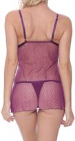 Thumbnail for your product : Cocoa Lingerie Purple Mesh Babydoll