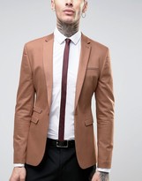 Thumbnail for your product : ASOS Skinny Tie In Burgundy