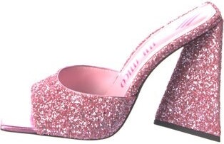 ATTICO Glitter Glitter Accents Slides