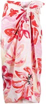 Thumbnail for your product : Marni Clematis Print Tie-Front Skirt