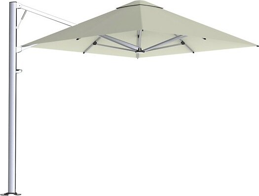 Shadowspec Serenity Square Outdoor Umbrella in Grey, Size: 8 ft