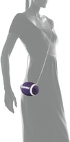 Thumbnail for your product : Judith Leiber Game Ball Football Crystal Clutch Bag, Purple/White