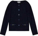 Thumbnail for your product : Gucci Classic horse buckle cardigan 3-36 months