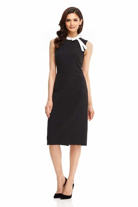 Maggy London Women's Crepe Sheath with Neck Tie