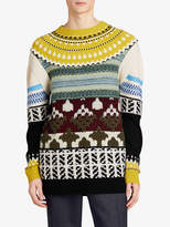 Thumbnail for your product : Burberry fair isle multi-knit sweater