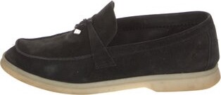 Loro Piana Summer Charms Walk Suede Loafers