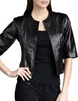 Thumbnail for your product : Neiman Marcus Leather Bolero Jacket