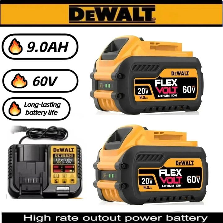 Original DeWalt Flexvolt Battery 20V/60V MAX for DeWalt 20V DCB547-XJ DCB200 DCB201 Used for power tool batteries