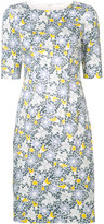 Carolina Herrera - floral etched pencil dress - women - coton/Spandex/Elasthanne - 14