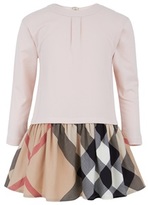 Thumbnail for your product : Burberry Pink Jersey Nova Check Dress
