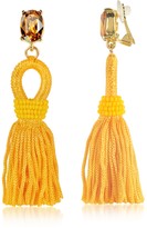 Thumbnail for your product : Oscar de la Renta Short Silk Tassel Earrings