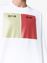 Thumbnail for your product : Raf Simons 2CB GHB print cotton t shirt