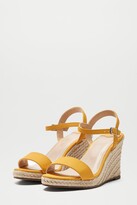 Thumbnail for your product : Dorothy Perkins Women's Wide Fit Yellow Ray Ray Wedge Sandals - 8