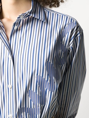 Ferragamo Oversized Signature Striped Shirt