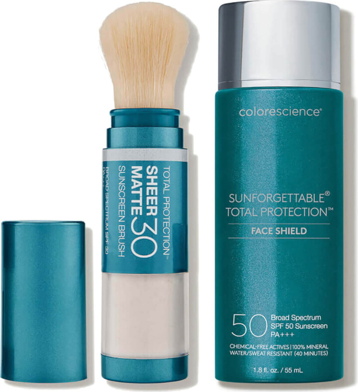 Colorescience Sunforgettable® Face Shield + Brush-On Duo - Sheer (Worth $97)
