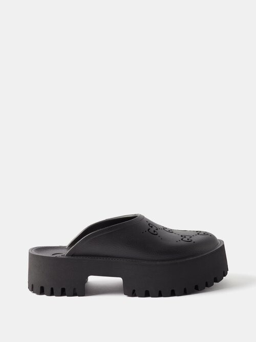 Gucci GG-perforated Rubber Clogs - ShopStyle