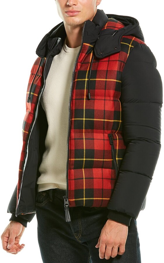 Mackage Rylan Leather-Trim Wool Down Puffer Jacket - ShopStyle
