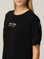 Thumbnail for your product : Armani Exchange t-shirt in lurex knit with logo