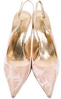 Thumbnail for your product : Dolce & Gabbana Satin Slingback Pumps