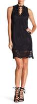 Thumbnail for your product : Dee Elly Floral Mesh Midi Sheath Dress