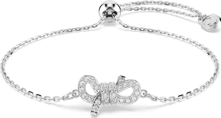 Swarovski Lifelong bracelet Pavé Bow White Rhodium plated