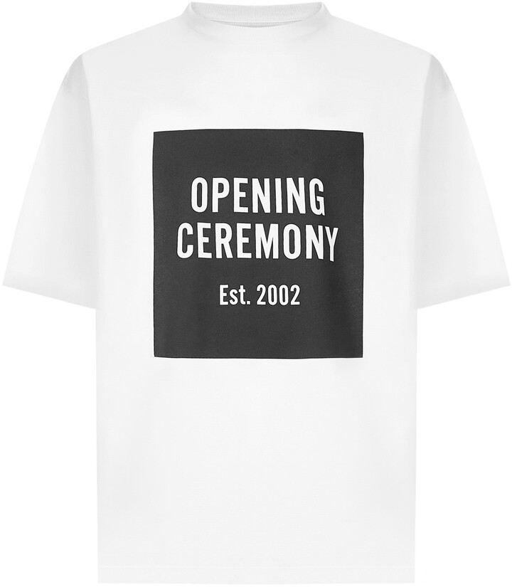 Opening Ceremony Warped Logo T-shirt Ymaa001s21jer0020111 - ShopStyle
