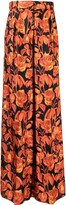Floral-Print Wide-Leg Trousers 