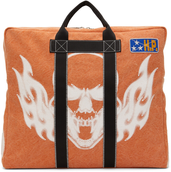 Heron Preston Orange Canvas Duffle Bag - ShopStyle