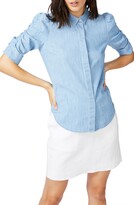 Thumbnail for your product : Court & Rowe Ruched Sleeve Denim Shirt