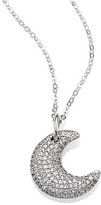 Thumbnail for your product : Adriana Orsini Pavé Sterling Silver Puffy Crescent Moon Pendant Necklace