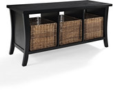 Thumbnail for your product : Crosley Black Wallis Entryway Storage Bench