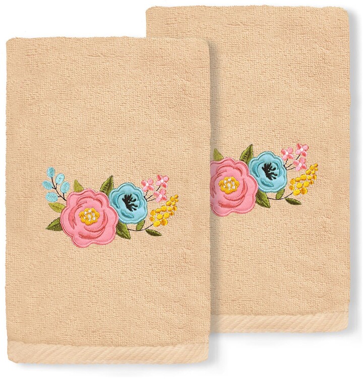 Linum Home Textiles Primavera Embroidered Luxury 100% Turkish Cotton Hand  Towel - Set of 2 - ShopStyle