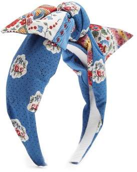Benoit Missolin Francette floral-print cotton headband