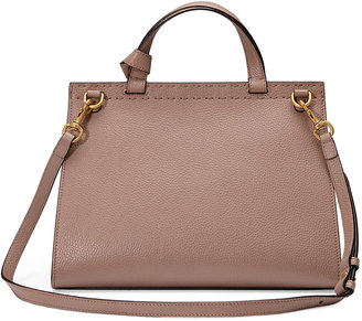 Gucci GG Marmont Small Pearly Top-Handle Satchel Bag, Nude