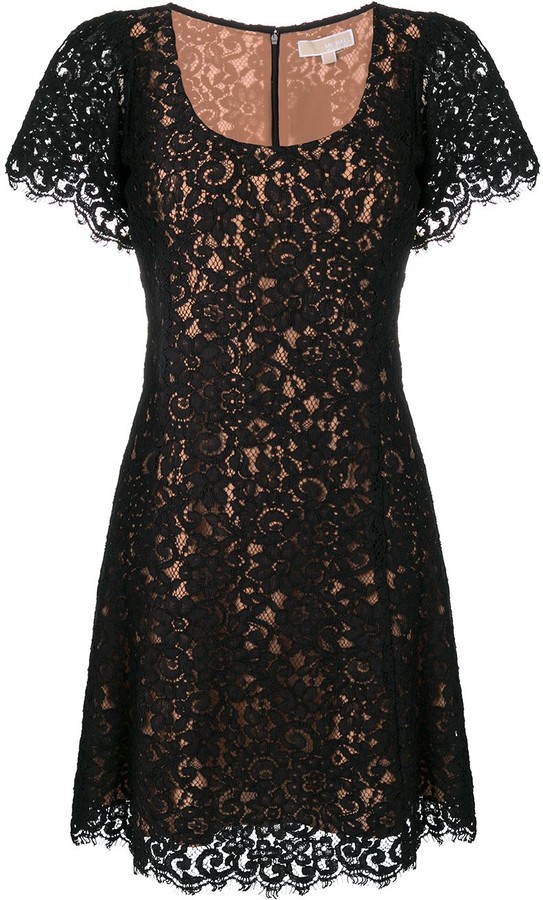 michael kors black lace dress