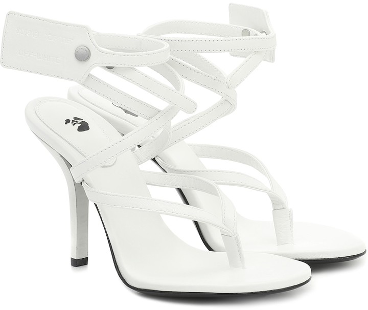 high heels off white