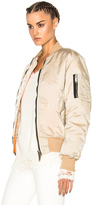Thumbnail for your product : Unravel Distress Nylon Bomber