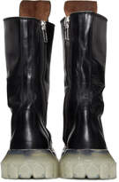Thumbnail for your product : Rick Owens Black Clear Sole Tractor Boots