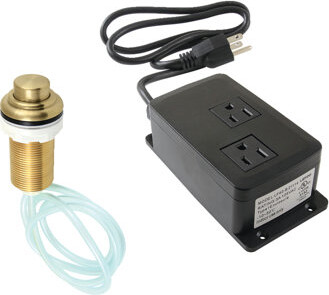 Kingston Brass Gourmetier Dual Outlet Garbage Disposal Air Switch Kit